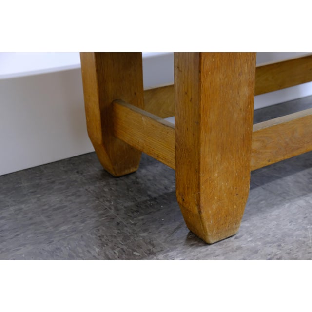 Brutalist Wood and Slate Top Coffee Table, 1970s For Sale - Image 11 of 11