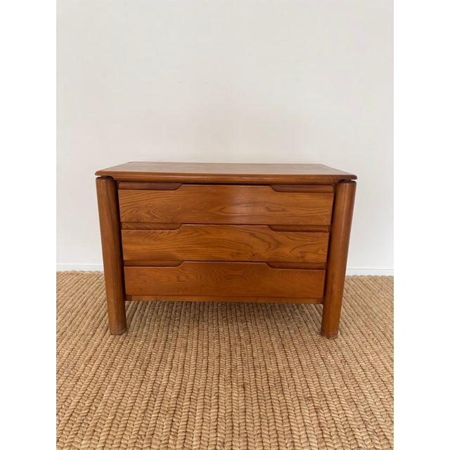 Mid-Century Modern Mid 20th Century Elmwood Chest of Drawers, in the Style of Maison Regain For Sale - Image 3 of 12
