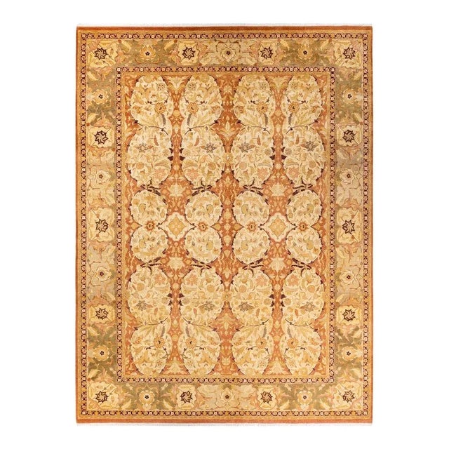 Brown Mogul, One-of-a-Kind Hand-Knotted Area Rug in Brown, 9' 2" x 12' 2" For Sale - Image 8 of 8