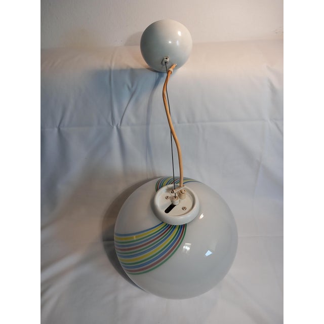 Swirl Murano Glass Pendant Lamp from F. Fabbian, 1970s For Sale - Image 9 of 17