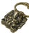 Brass Antique English Brass Lion Head Door Knocker For Sale - Image 8 of 11