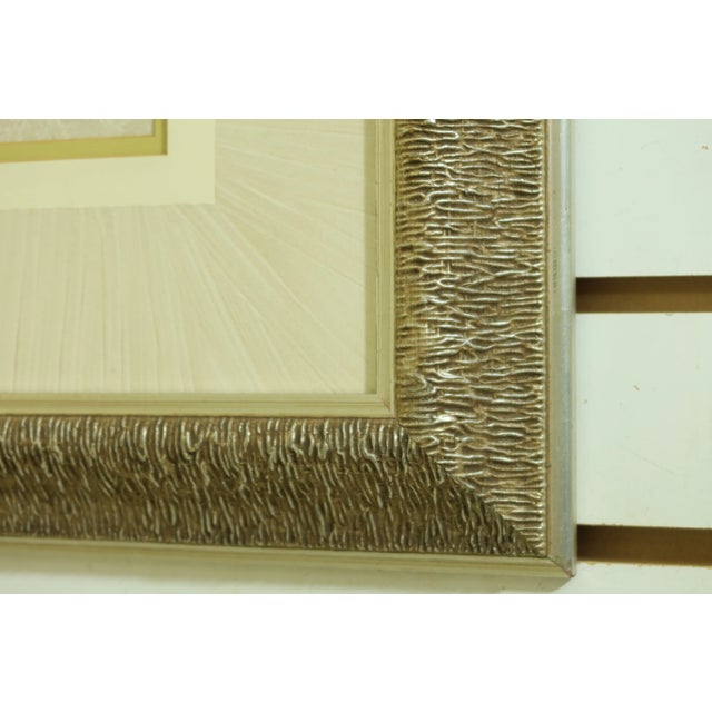 1990s Silver Framed & Matted Botanical Prints - a Pair For Sale - Image 5 of 8