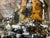 Andrea Stella "The Man of the Mill" Gold Leaf Oil Mixed Media Painting, Figurative, Italian Contemporary Art, 2010 For Sale - Image 4 of 8