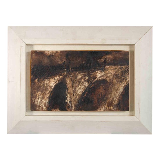Paolo La Motta, Crushing, 1996, Mixed Media Painting on Board For Sale
