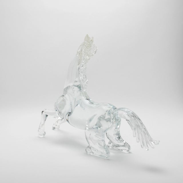 2020s Hand Blown Murano Horse Sculpture For Sale - Image 5 of 11