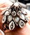Victorian 19th-Century Gold, Silver, Mother-of-Pearl and Seed Pearl Dome Ring, Size 5.25 For Sale - Image 3 of 13