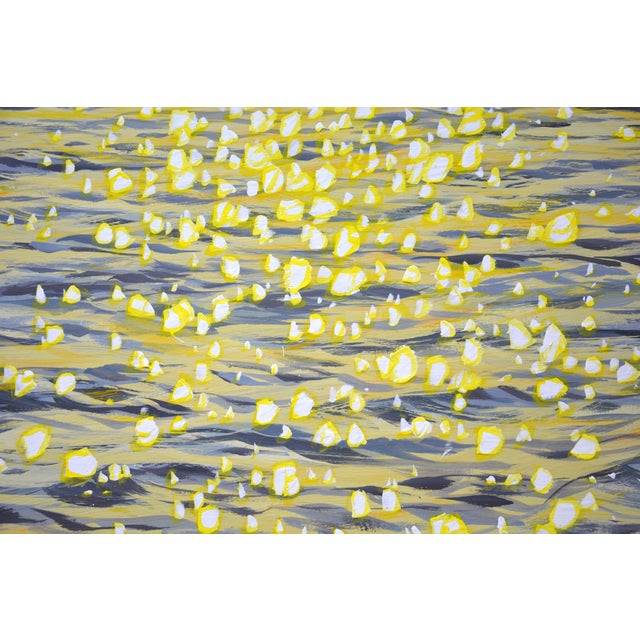 Glare on the Water 9.Original Modern Hand Painting For Sale - Image 4 of 10
