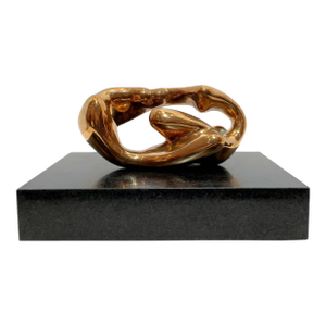 Late 20th Century Polished Bronze Abstract Figural Sculpture