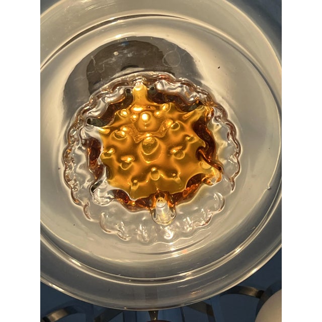 Silver Pendant in Opaline Glass from Mazzega, 1970s For Sale - Image 8 of 11