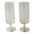 Mid 20th Century Mid Century Modern Champagne Glasses Flutes - Pair For Sale