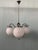 Brown Vintage Italian Chandelier with Three Light Points in Glass Spheres, 1970s For Sale - Image 8 of 8