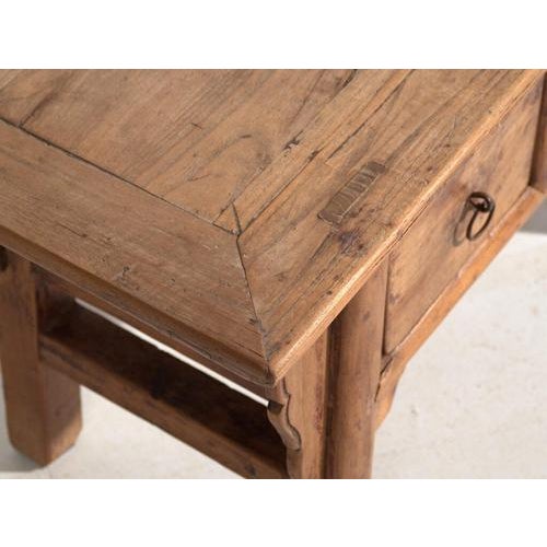 Low Shanxi Elm Console For Sale - Image 3 of 11