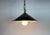 Industrial British Dark Blue Enamel Factory Pendant Lamp, 1950s For Sale - Image 14 of 17