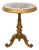 Antique 19th Century Louis Philippe Side Table in Gilded Wood with Marbled Inlay Top, France For Sale