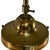 Gold Very Large Art Deco Height Adjustable Pendant Lamp with Opaline Glass and Brass Framework For Sale - Image 8 of 10
