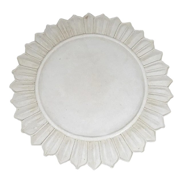 Late 20th Century Marble Charger / Server From India For Sale