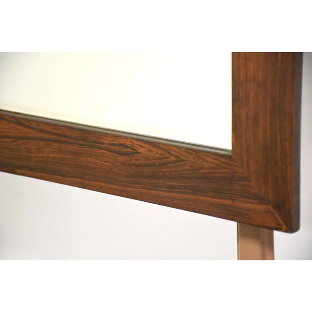 Rosewood Danish Mirror For Sale - Image 4 of 5