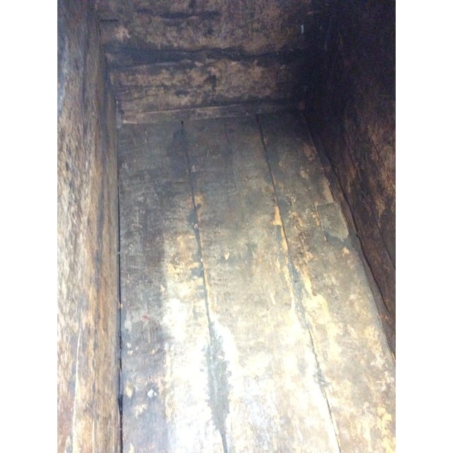 Antique Anglo-Indian Softwood Trunk With Unique Hardware For Sale - Image 11 of 12