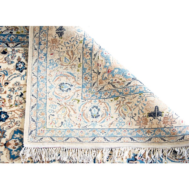 Vintage Persian Naein Rug For Sale - Image 11 of 13