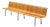 Bench in Laminated Beechwood with Tubular Steel Frame, 1960s For Sale