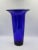 Contemporary 1990s Vintage Blenko Glass 9314s Cobalt Blue Vase With Optic Pattern For Sale - Image 3 of 12