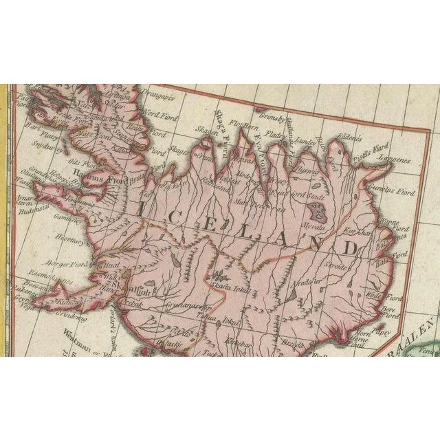 Historical Map of Northern Europe and Russia - Engraved for I. Harrison, 1788 This impressive historical map titled A New...