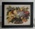 This fine 19thc folk art still life painting is painted on board and has been re-framed.The detail work is amazing.The...