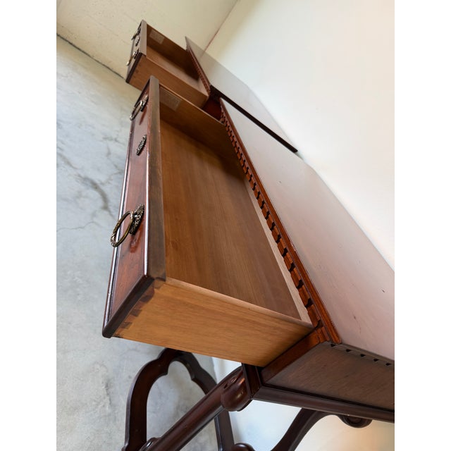 Brown Vintage Hickory Chair Cherry Wood One-Drawer Nightstands – A Pair For Sale - Image 8 of 12