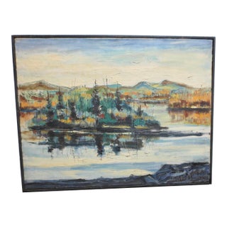 Paul Emile Genest Expressionist Landscape For Sale