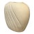 Vintage Postmodern 1980s Beige Ceramic Wave Vase Art Deco For Sale