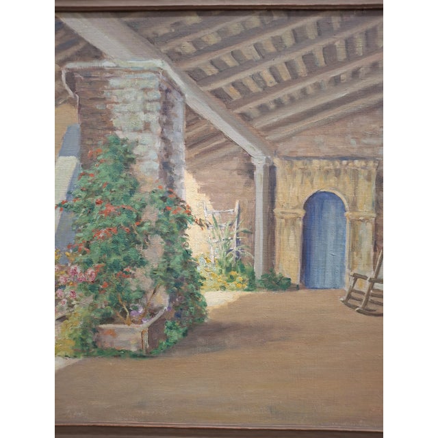 Paint William Adam (1846-1931) Beautiful Courtyard / Patio Painting For Sale - Image 7 of 9