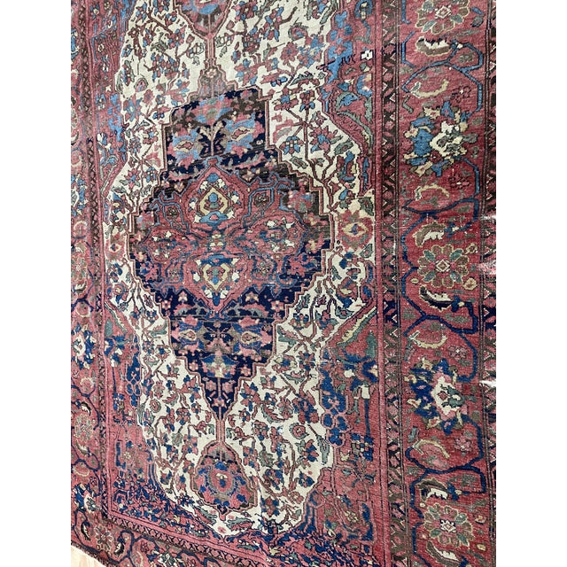 Antique Persian Mission Melayer Rug, as Is C-1880 For Sale In Chicago - Image 6 of 9