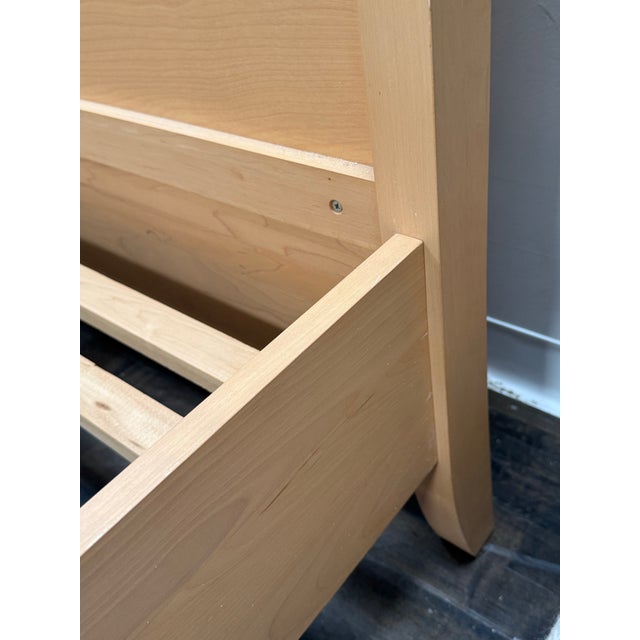 Full Size Baronet Furniture Solid Maple Panel Bed Frame For Sale In San Francisco - Image 6 of 12