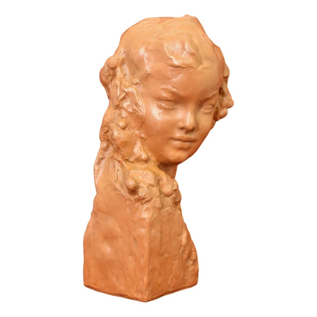 Amedeo Gennarelli, Art Deco Maternity Sculpture, Terracotta, 20th Century For Sale