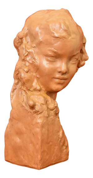 Amedeo Gennarelli, Art Deco Maternity Sculpture, Terracotta, 20th Century