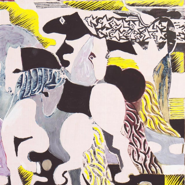 Gray 'Birds in Flight' by Buk Ulreich, Equestrian Gouache, Aic, Wpa For Sale - Image 8 of 12