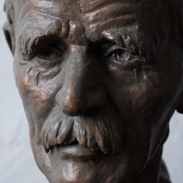 Sculpture Materials A Gentleman Portrait Bust by Rosario Russell Fiore For Sale - Image 7 of 12