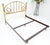 Queen Size Brass Headboard Bed w/ Matching Metal Frame For Sale - Image 9 of 12