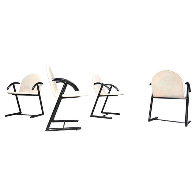 Postmodern Dining Chairs, 1980s, Set of 4 For Sale - Image 11 of 11