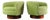 Swiveling Barrel Chairs Attributed to Milo Baughman in Original Green - a Pair For Sale