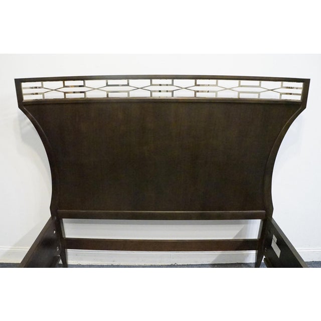 2010s Caracole Classic Charcoal Anegre Transitional Contemporary Style Queen Size Bed 016-107 For Sale - Image 5 of 12