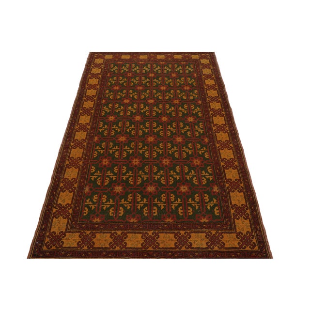 Hand-Knotted In Turkey Originating Between 1950-1960, This Vintage Mid-Century Runner Joins Rug & Kilim’s Hand-Selected...