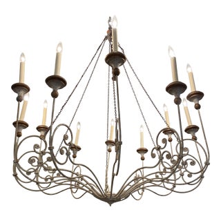 Niermann Weeks Rivoli 12 Arm Chandelier For Sale