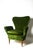 Stunning Italian mid-century armchair, wood structure and a gorgeous green velvet covering. Designed by Emilio Sala and...