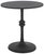 Ciri Round Accent Table in Black For Sale In Philadelphia - Image 6 of 6