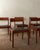 A vintage set of five danish teak dining chairs designed by johannes nørgaard for nørgaards møbelfabrik, produced in...