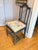 Antique English Oak Draw Leaf Chalk Painted Table and 4 Chairs For Sale - Image 9 of 12
