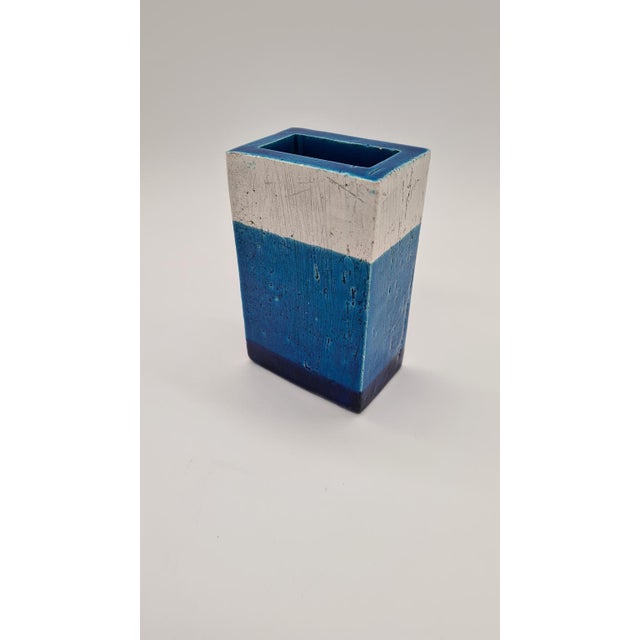 Blue Vintage Italian Rimini Blue Vase by A. Londi for Bitossi, 1960s For Sale - Image 8 of 8
