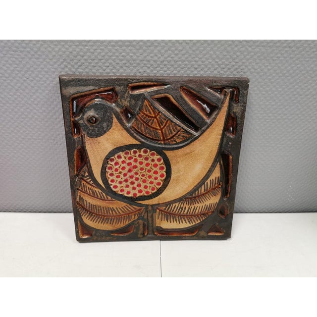 Large Relief in Stoneware by Noomi Backhausen for by Søholm Ceramic, 1979 For Sale - Image 3 of 12