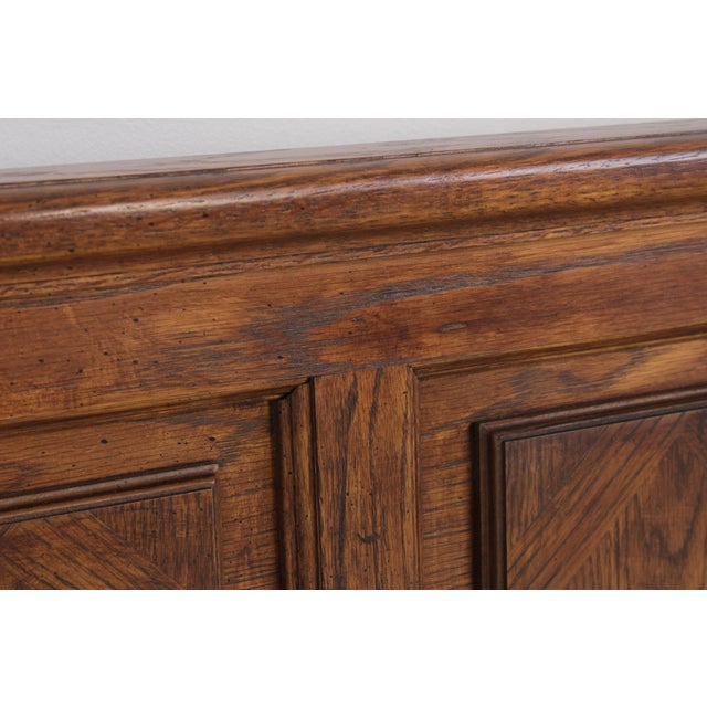 Thomasville Oak Grand Classic King Size Headboard For Sale In Philadelphia - Image 6 of 16